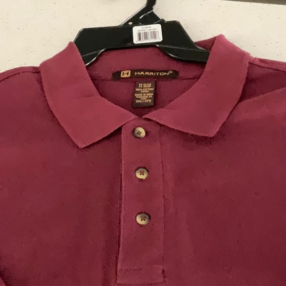 Mens Harriton 100% cotton Polo - Picture 7 of 10